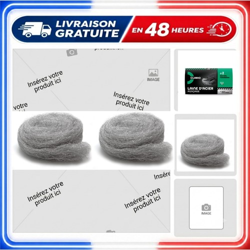 Laine acier 400 g - d’acier, 2