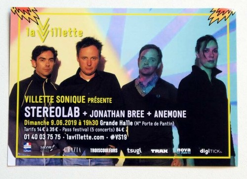 Rare flyer concert stereolab - rare,
