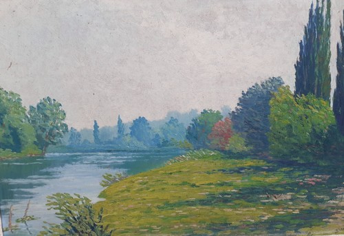 Peinture huile impressionniste - huile,