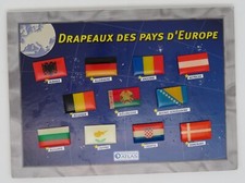 1990 collection EDITIONS ATLAS 33 PIN'S DRAPEAUX DES PAYS D'EUROPE au choix