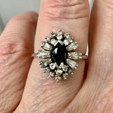ANCIENNE BAGUE  SAPHIR, TOPAZE