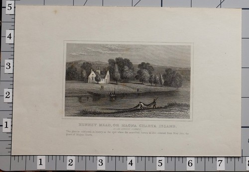C1840 antique imprimé runney - c1840,