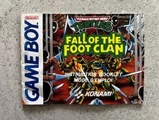 Turtles Fall Of the foot clan Notice - FAH - GAMEBOY GB game boy Nintendo