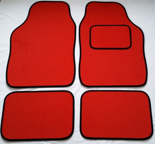 Red car mats black - mats,