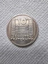 Pièce de monnaie 10 francs TURIN en argent 680/1000 de 1930 qualité SUP.