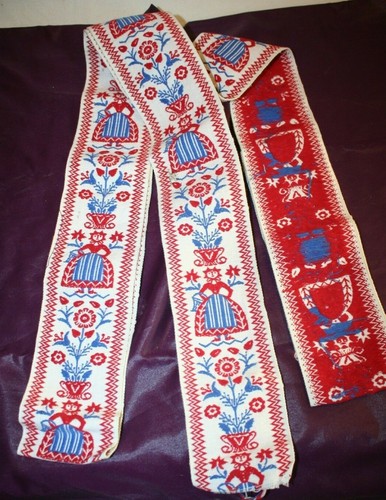 Ancien ruban tissé décor - tissé, ,décor