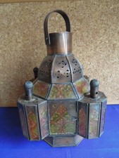 Lampe lanterne Orientale Vitraux