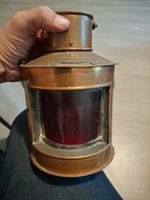 Ancienne Lamppe Péniche  Fanal Cuivre S.w.m.f Starboard