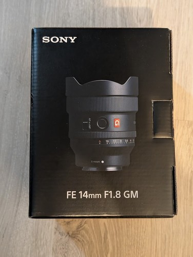 Objectif sony 14mm - f1.8, gm