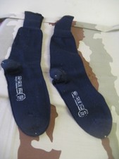 LOT de 2 paires de chaussettes ou mi-Bas  marine nationale  neuf .    Ref:CMN3