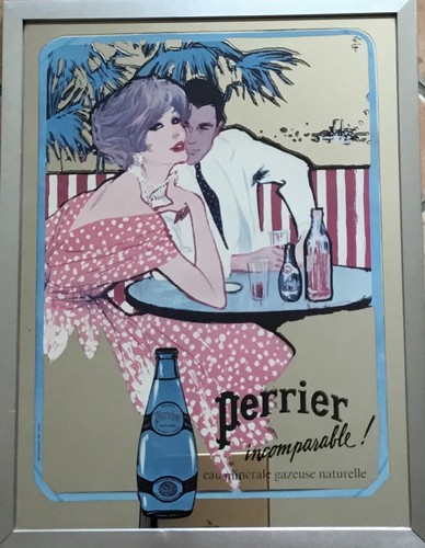Miroir publicitaire perrier - miroir,