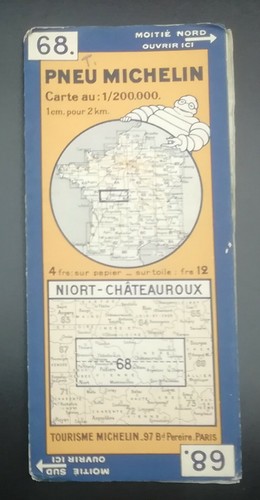 Ancienne carte michelin 68 - carte,