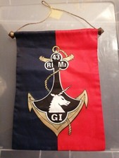 ANCIEN FANION MILITAIRE 43eme rima gi