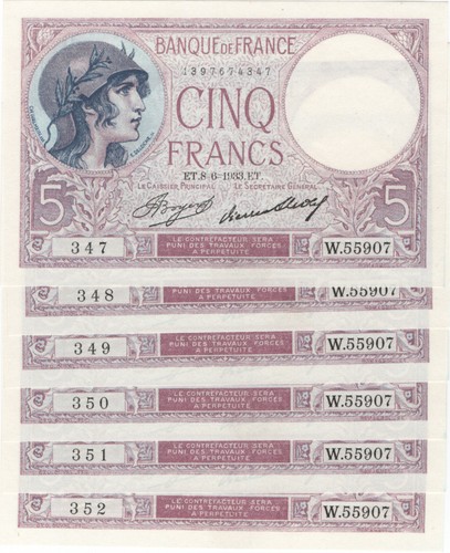 France francs violet - france, "