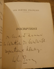 INSCRIPTIONS : CHARLES MAURRAS