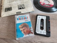 Johnny halliday Lot cassette Audio et Vinyle 45 Tours 