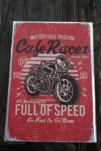 4215 plaque metal moto cafe - 4215,