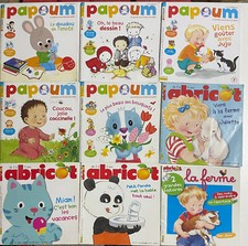 9 Magazines Maternelle Papoum & Abricot Fleurus enfant conte histoire lecture
