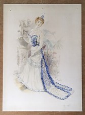 Aquarelle Ancienne MESNIL