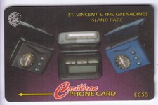 AMERIQUE TELECARTE / PHONECARD .. ILE ST VINCENT 5$ GPT 221CSV PHONE PAGER