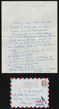 Rouben Mélik. Lettre autographe signée adressée à Youki Desnos. 1962. Arménie