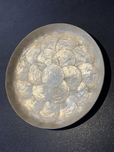 Plateau vintage coquillages - plateau,
