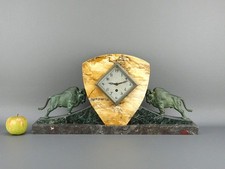 Garniture cheminée pendule horloge Art déco kaminuhr Mantel clock Reloj Orologio