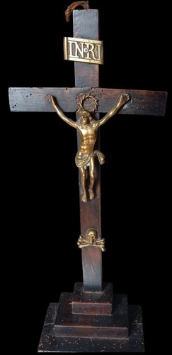 Crucifix memento mori ancien - memento,