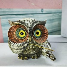 Statue hibou pot - statue,