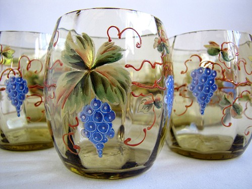 Chopes verres décor - 7,