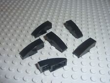 6 LEGO Black Slope Brick