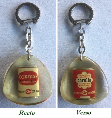 Porte clé bourbon peinture - porte-clé,