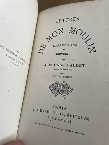 Alphonse daudet lettres - alphonse, mon