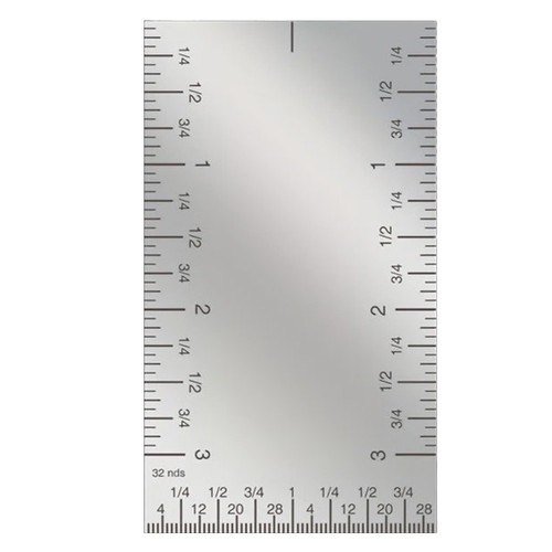 Règle carrée double échelle