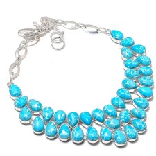 Collier Larimar en forme de