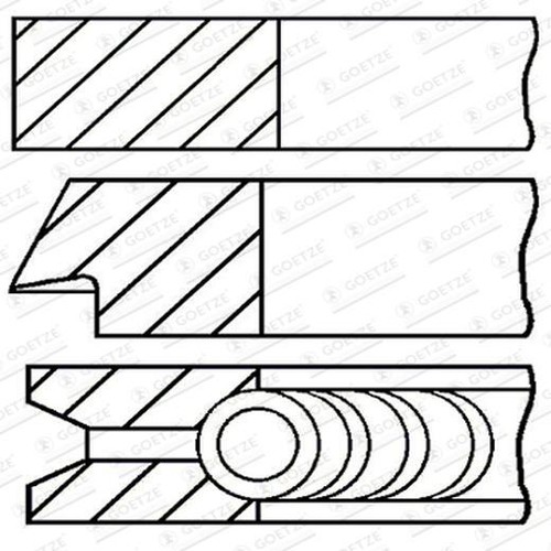 Goetze engine les segments - engine,
