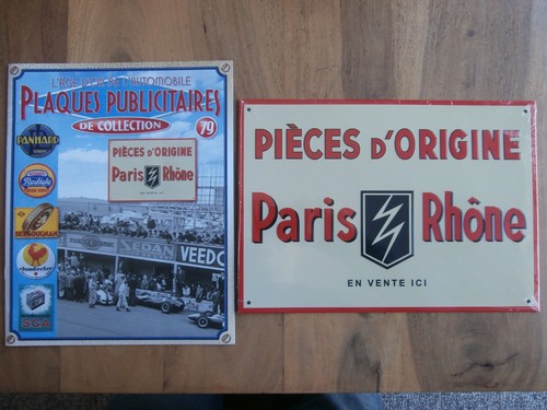 Plaque metal publicitaire - metal, /