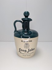 ? Carafe Long John en grès Bi-colore blanc et vert fabriquée à Glasgow