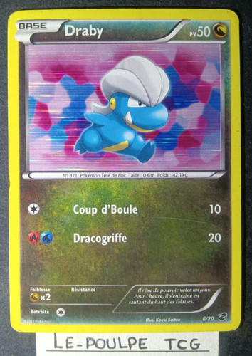 Carte pokemon draby 20 - carte,