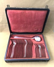 coffret / écrin vide ancien pour ménagère 38 couvert Argent massif Métal argenté