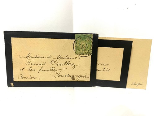 Ancienne lettre vœux de - ancienne,