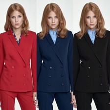 Veste de costume tailleur Femme NIFE Z20 Rouge Bleu Noir 36 38 40 44