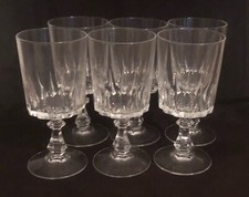 6 Verres A Eau Cristal D
