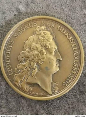Medaille bronze louis xiv - louis,
