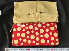 Authentique LOUIS VUITTON X Yayoi Kusama Rouge Monogramme Vernis Points Inifnity