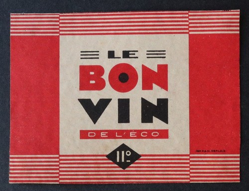 Ancienne étiquette vin - , le