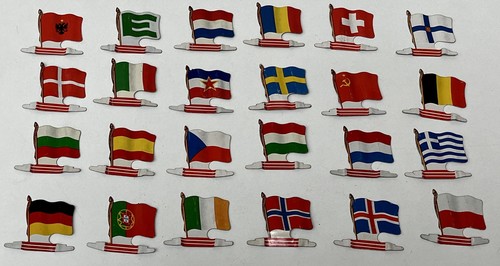 Lot drapeaux tôle - drapeaux, en