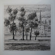 Dessin Encre   PARIS 1950/55    Signé PIERRE ZENOBEL (1905/1996)