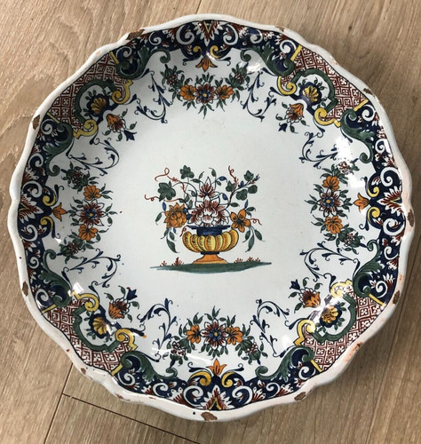 Belle assiette creuse - assiette, ou
