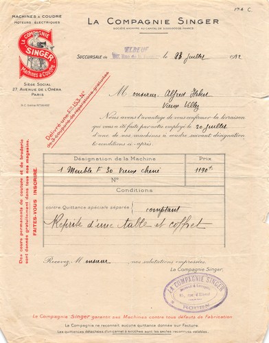 1932 machines coudre moteurs - machines,